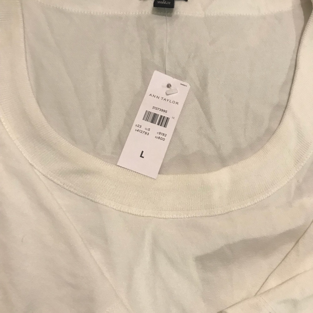NWT Ann Taylor White Top